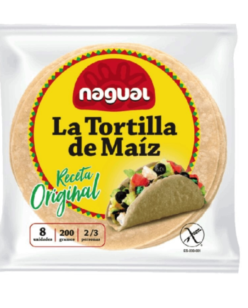 Nagual Witte Maïs Tortillas 8 stks 15 cm