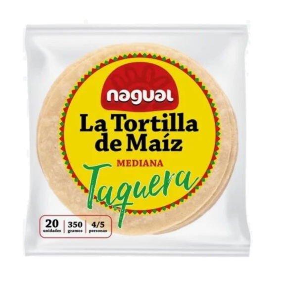 Nagual gele maïs tortilla 20 stuks I cocinalatina.nl